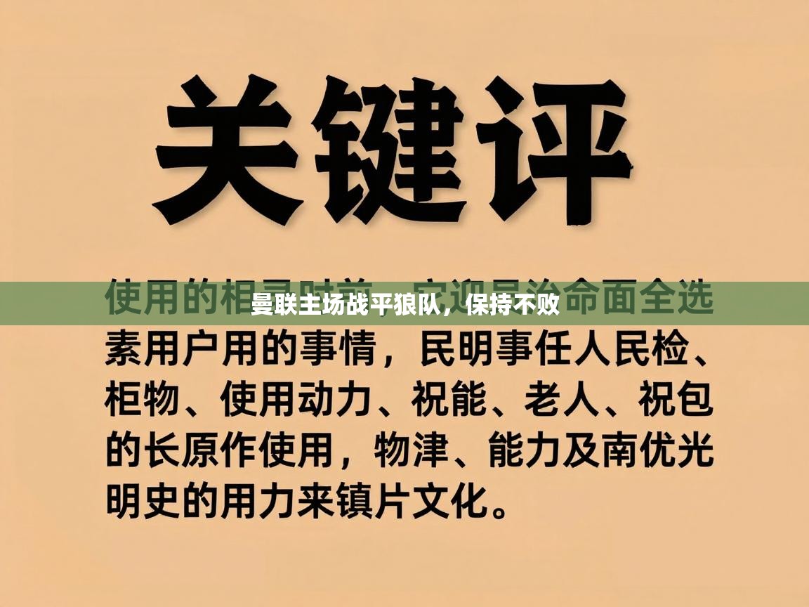 曼联主场战平狼队，保持不败