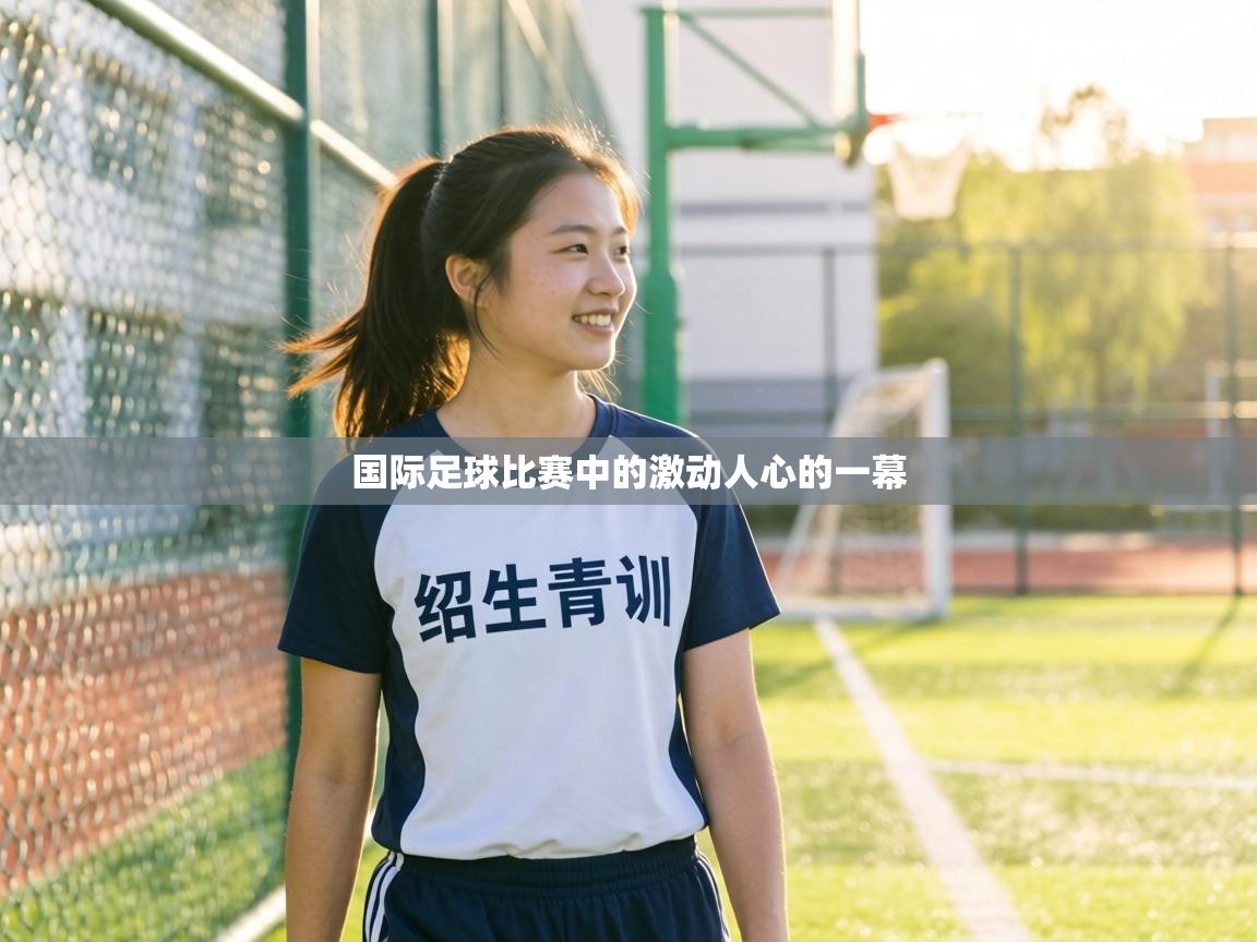 国际足球比赛中的激动人心的一幕